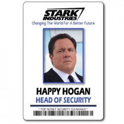 Happy Hogan Badge Stark Industries ID badge accessory